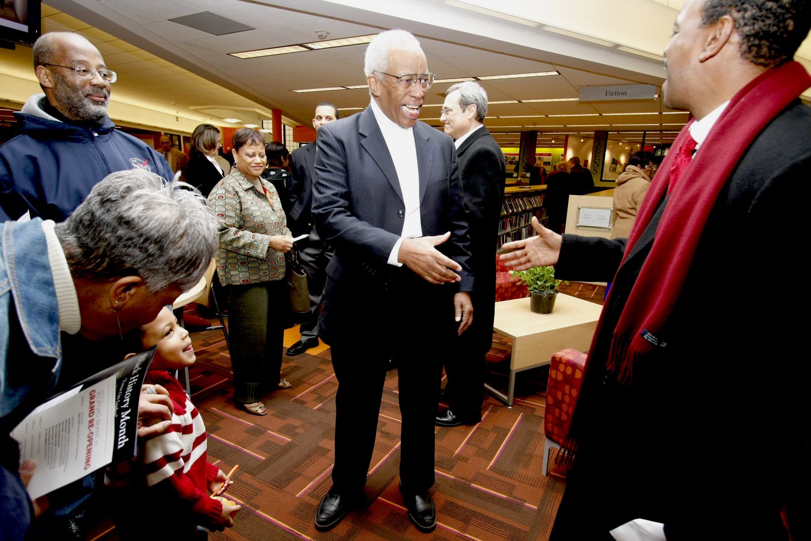 group of people shaking hands