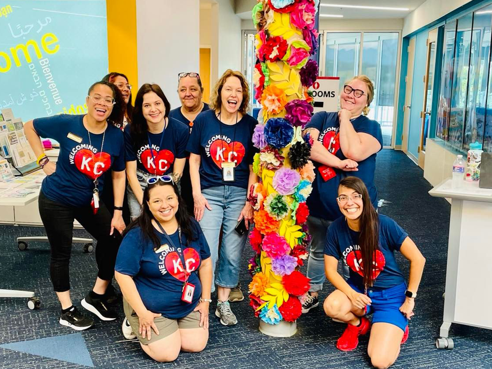 group of smiling people