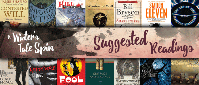 ink blots surrounded by book covers