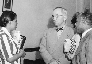 Lucile Bluford with Senator Truman