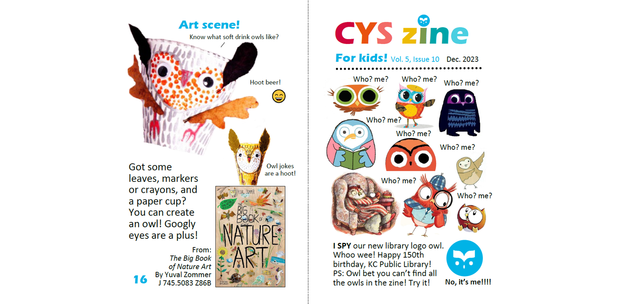 December 2023 CYS Zine Cover