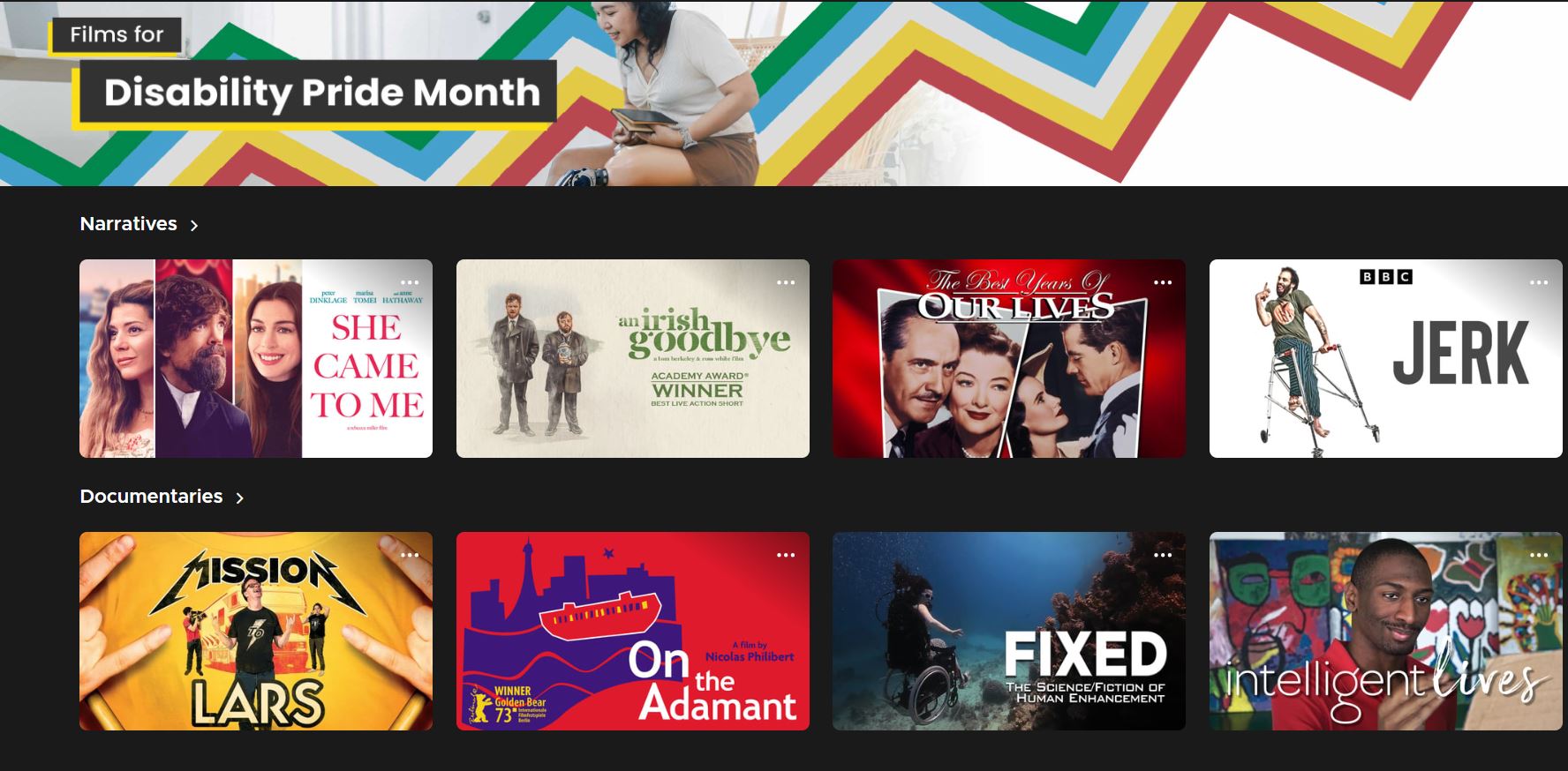 screenshot of kanopy