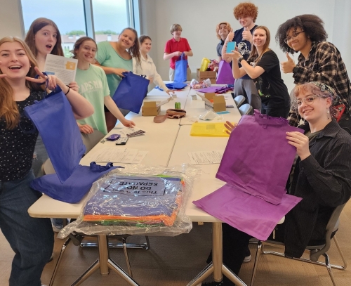 Teen Leaders of Today (TLOT) gathers at the Library.