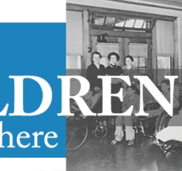 children in wheelchairs and hospital beds