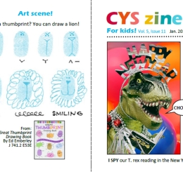 Dinosaur with speech bubble