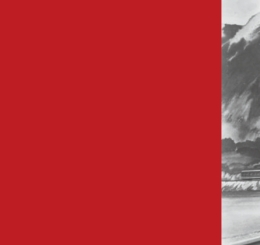 train in front of mountains in black and white