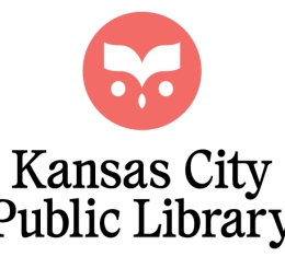 Owl logo in a circle above "Kansas City Public Library" in text
