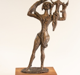 Mother Lifting Child