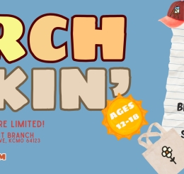 hat, shirt, and tote bag