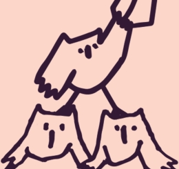 illustrated owls in pyramid