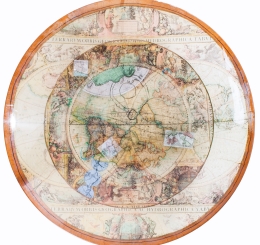 Terrarvm Orbis Geographica AC Hydrographic Tabvla Glass Bowl