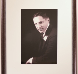 Portrait of Gus Edwards with Carnation