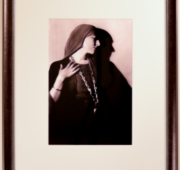 Portrait of Nance O'Neil with Head Scarf