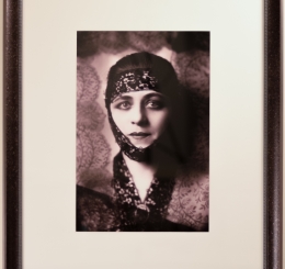 Portrait of Valeska Suratt with Lace Head Covering