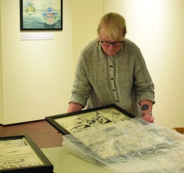 Anne Ducey, Kansas City Public Library's exhibit director.