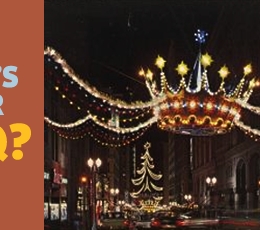 postcard showing a christmas crown decoration