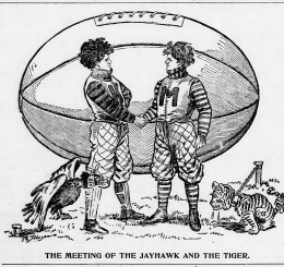 KU and MU met for early football games in Kansas City starting in the 1890s.