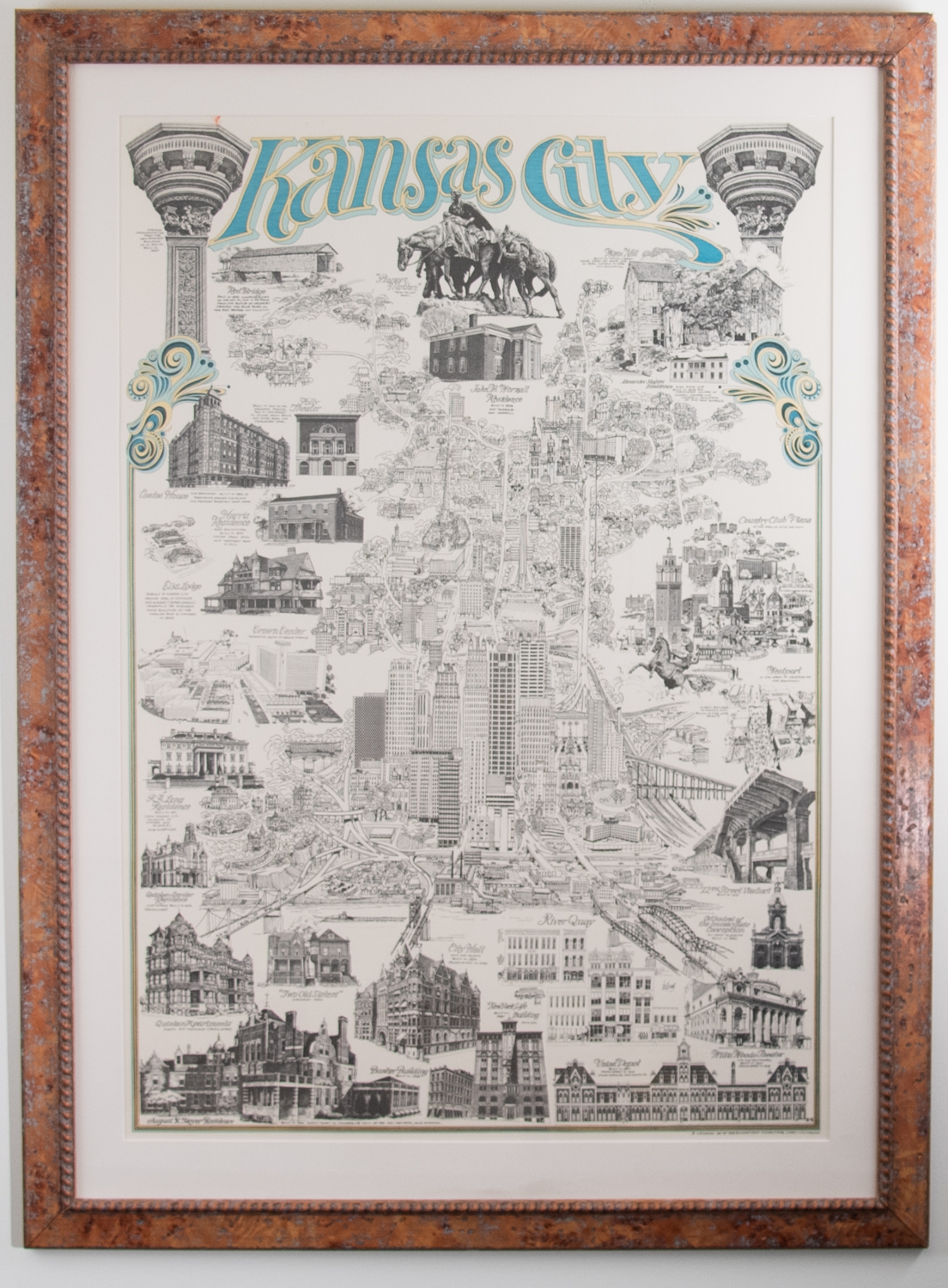 Architectural Icons of Kansas City (Blue)