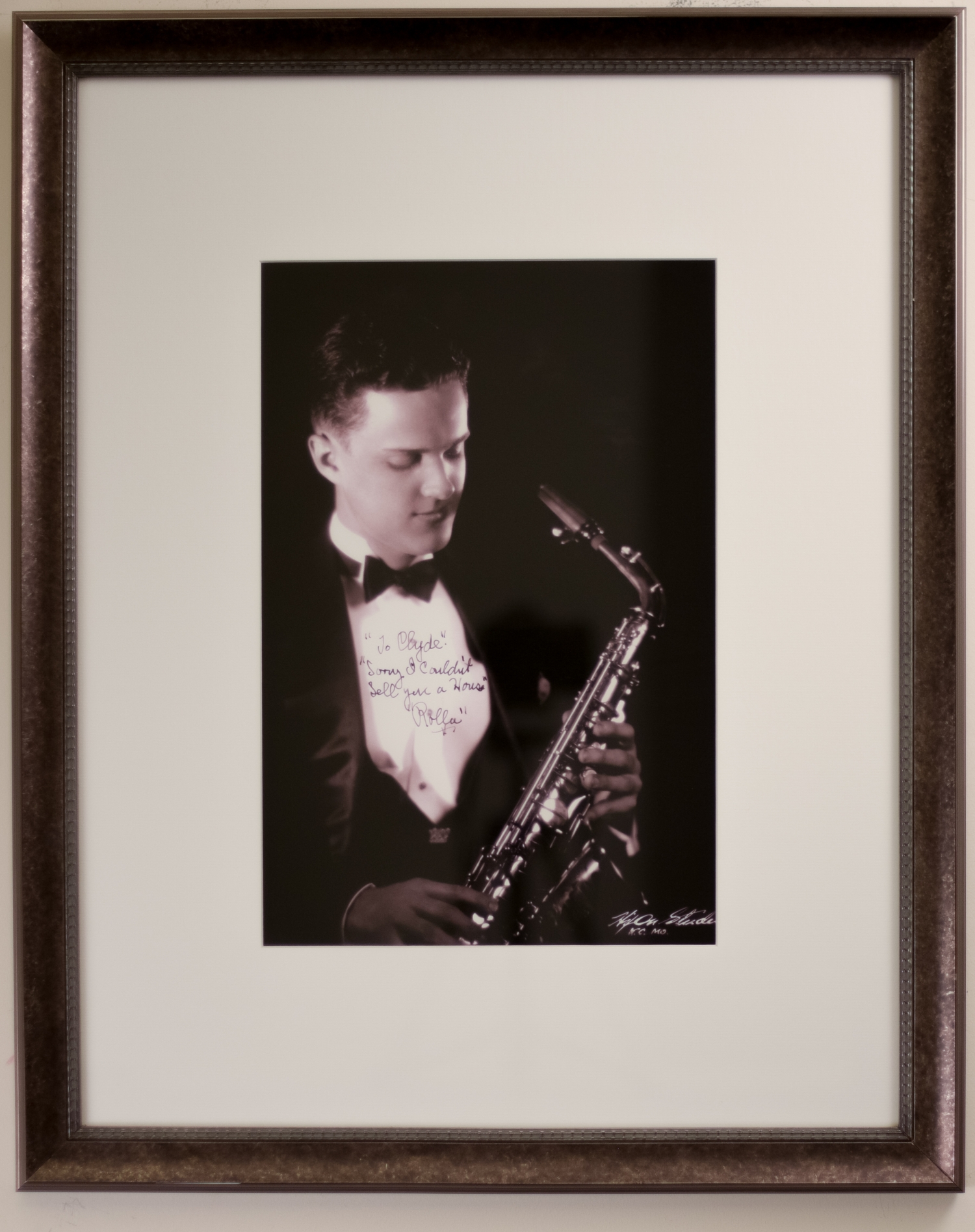 Portrait of Clyde McCoy Band Member, Rolla