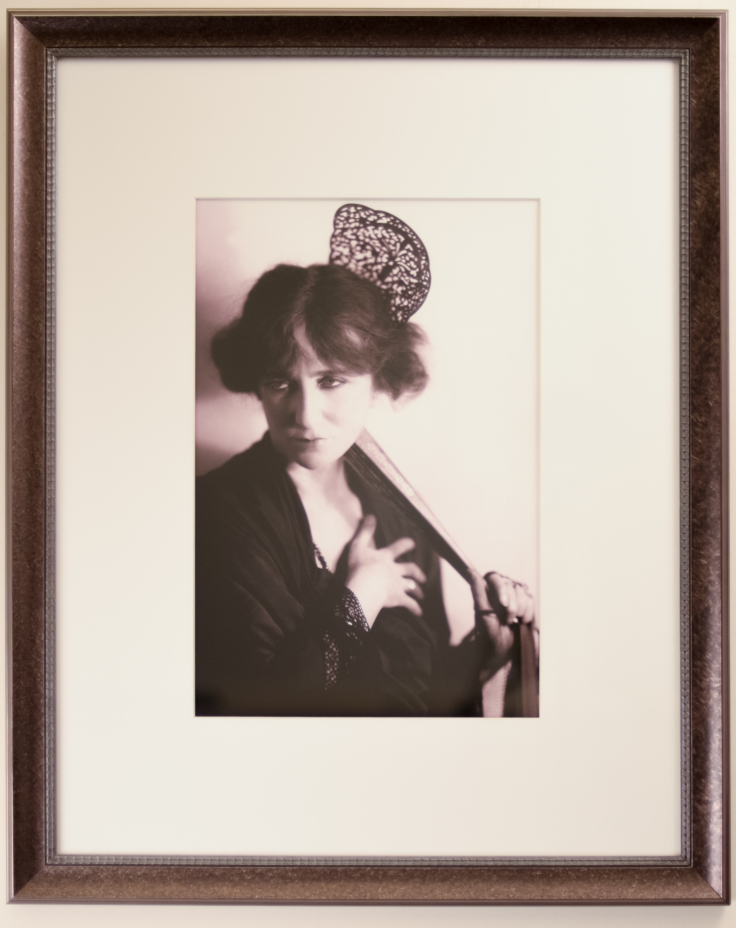 Portrait of Nance O'Neil with Fan