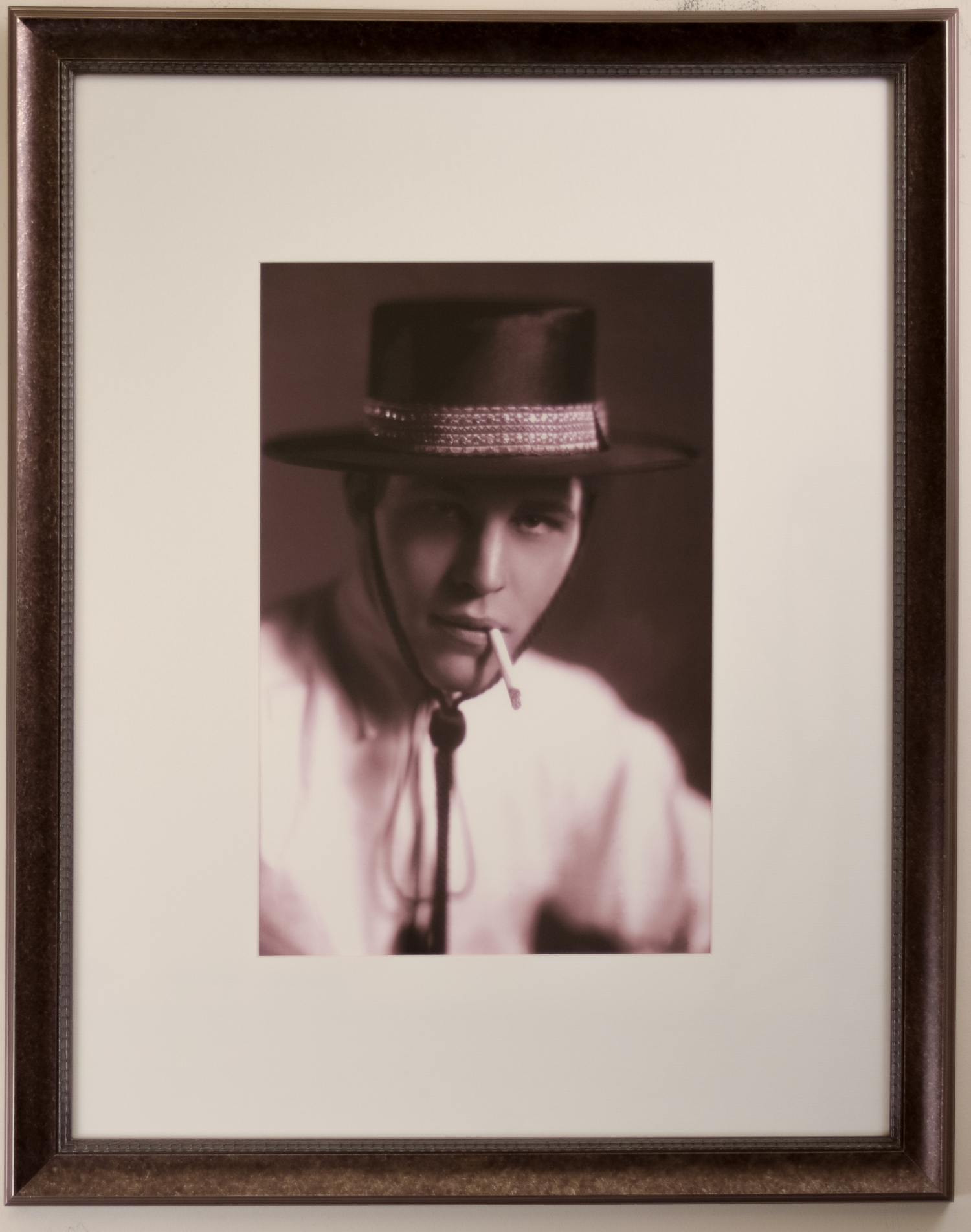 Portrait of Unknown Vaudevillian Actor with Bolero and Cigarette