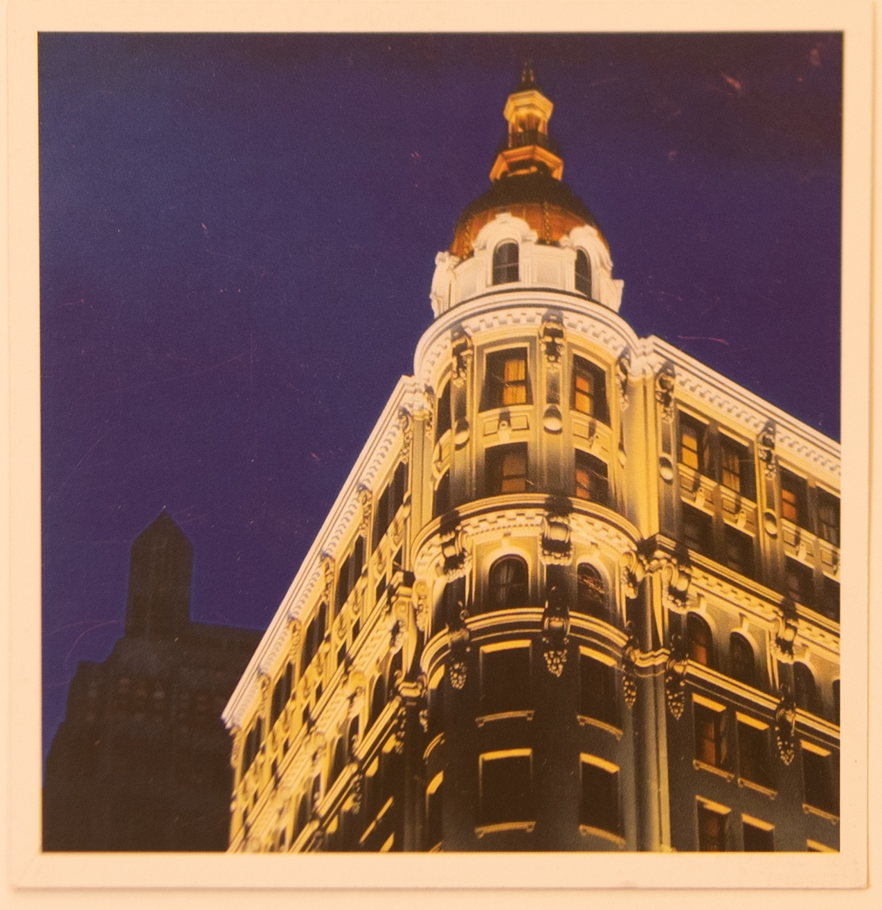 Glen Hansen "Just in Time" postcard from 2013 Fishback Gallery Exhibit, front