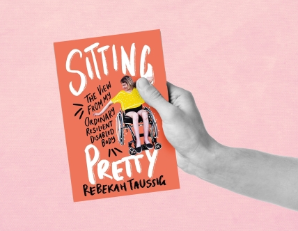 hand holding featured book