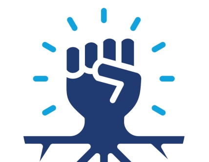 illustration of hand in fist with roots