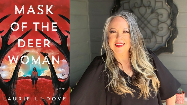 Mask of the Deer woman cover and Laurie Dove photo