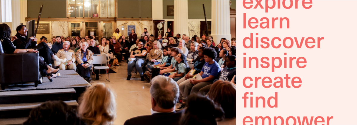 group of people around stage